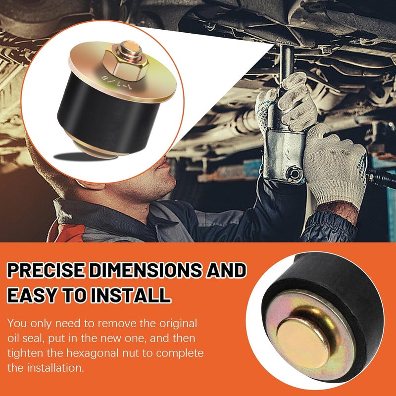 Tanstic 14Pcs Neoprene Rubber Expansion Plug, 7 Sizes Automotive Rubber Expandable Freeze Plug, 3/4", 7/8", 1", 1-1/8", 1-1/4", 1-3/8", 1-1/2", Fit Hole Size: 19~41mm(3/4"~1-5/8") - Image 4